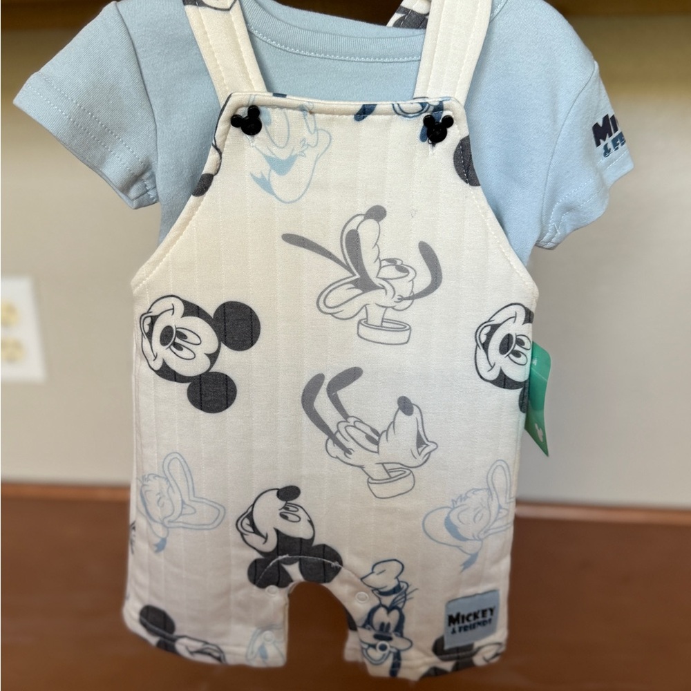 Disney Mickey Mouse Blue and White Kids Matching Set